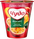 Йогурт ЧУДО Персик, маракуя 2%, без змж, 290г