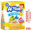 Каша молочная «Агуша» Вставайка пшеничная с яблоком 2,5% с 6 мес., 200 мл