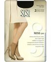 Носки женские SiSi Miss цвет: nero/чёрный размер: единый, 20 den, 2пары