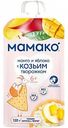 Пюре фруктовое Мамако Яблоко с манго и козьим творожком, с 6 месяцев, 120 г