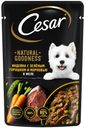 Корм для собак Cesar с индейкой, горохом и морковью в желе 80г