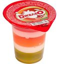Десерт многослойный Джелео с фруктовым соком вишни, персика, яблока, 150г