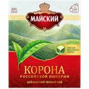 Чай МАЙСКИЙ Корона Российской Империи черный, 100 пакетиков, 200г 