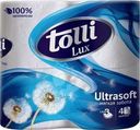 Туалетная бумага Tolli Lux Ultrasoft 3 слоя 4шт.