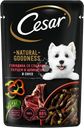 Корм влажный для взрослых собак CESAR Natural Goodness Говядина со сладким перцем и шпинатом в соусе, 80г