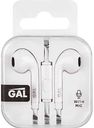 Наушники проводные Gal HM-060 с микрофоном в ассортименте, 1,1м