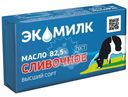 Масло сладкосливочное Экомилк Традиционное несолёное высшего сорта 82.5%, 180г