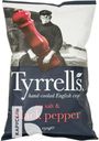 Чипсы TYRRELLS с черным перцем и морской солью 150г