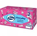 Салфетки бумажные косметические Zewa Everyday дизайн, в ассортименте 2 слоя, 100 шт.