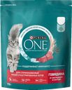 Корм Purinа One для стерилизованных кошек, говядина, пшеница, 750 г