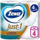 Туалетная бумага Zewa Just1 4 слоя, 4шт