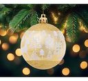 Ёлочное украшение Шар Зимний лес золотистый, 7см