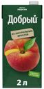 Нектар Добрый яблоко-персик восстановленный 2 л