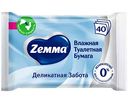 Туалетная бумага влажная Zemma Деликатная забота, 40шт