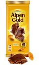 Шоколад Alpen Gold молочный с арахисом и кукурузными хлопьями, 80г