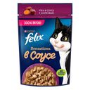 Корм для кошек FELIX® Sensations соус утка-морковь, 75г