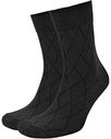 Носки мужские Comandor с принтом Ромбы цвет: темно-серый, 29 (44-46) р-р