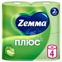 Туалетная бумага Zemma Плюс Яблоко 2 слоя 4шт