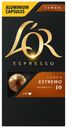 Кофе в капсулах L`or Nespresso Espresso Lungo Estremo, 10 шт