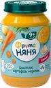 Пюре мясо-растительное ФРУТОНЯНЯ Картофель и морковь с цыпленком, с 9 месяцев, 190г