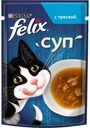 Корм консервированный неполнорационный ТЗ PURINA FELIX Суп для взрослых кошек с треской, 48г