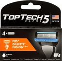 Кассеты сменные для бритья TOPTECH Razor 5, 4шт
