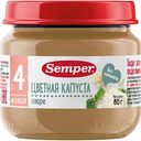 Пюре Semper Цветная капуста с 4 месяцев, 80 г