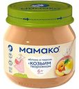 Пюре фруктовое Мамако Яблоко с персиком и козьим творожком, с 6 месяцев, 80 г