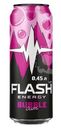 Напиток энергетический Flash Up Energy Bubble Gum со вкусом банана и клубники безалкогольный газированный 0.45л