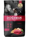 Корм для собак сухой Dog&Man для активных и служебных собак Говядина, 15 кг