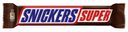 Батончик Snickers Super шоколадный нуга-карамель-арахис, 80г