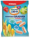 Палочки кукурузные «ФрутоНяня» яблоко клубника с 12 мес, 20 г
