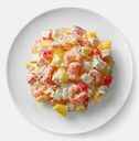 Крабовый салат с креветками и ананасами 150г