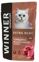 Корм для стерилизованных кошек Winner Extra Meat Говядина в желе 80г