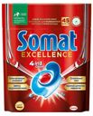 Капсулы для посудомоечных машин Somat Excellence 4 in 1 caps 45шт