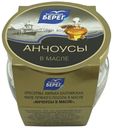 Анчоусы Балтийский Берег в масле филе 145 г
