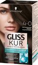 Краска Gliss Kur Уход&увлажнение для волос стойкая тон 4-0 тёмно-каштановый
