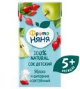 Сок ФрутоНяня яблочно-шиповниковый осветлённый для детей раннего возраста, 200мл