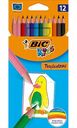 Карандаши цветные Bic Kids Tropicolors ударопрочные, 12 цветов