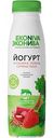 Йогурт питьевой Эконива Fitness Line Клубника-ревень-семена льна 2,5%, 300 г