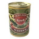 Оливки Донская Кухня зеленые средние без косточки 280 г