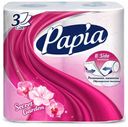 Туалетная бумага Papia Secret Garden 3 слоя, 4 рулона