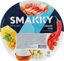 Арахис SMAKKY Classic mix снековая тарелка, со вкусом сыра, сметаны, чили, бекона, 200г