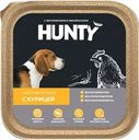 Корм консервированный для взрослых собак HUNTY кусочки в соусе с курицей, 300г