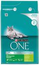 Сухой корм для домашних кошек Purina ONE индейка и цельные злаки, 3 кг