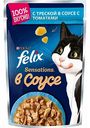 Корм для кошек Felix Sensations с треской в соусе с томатами, 85 г