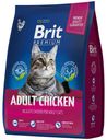 Сухой корм Brit Premium с курицей повседневный для кошек 800 г
