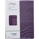 Простыня на резинке Milando тенсель цвет: сливовый, 90×200см