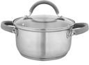 Кастрюля нержавеющая сталь с силиконовой ручкой, 3,8л