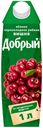 Сок «Добрый» яблоко черноплодная рябина вишня, 1 л